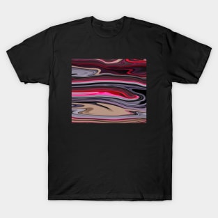 Dark colors Marble Waves effect T-Shirt